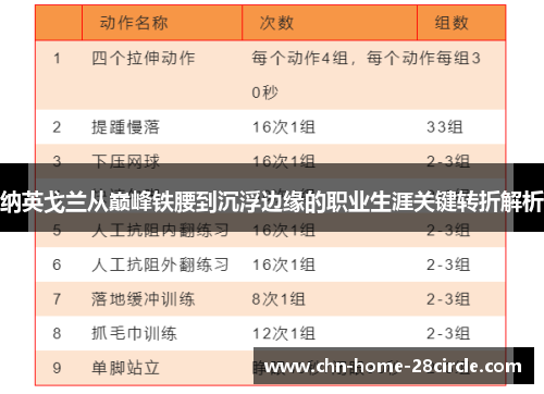 纳英戈兰从巅峰铁腰到沉浮边缘的职业生涯关键转折解析 纳英戈兰从巅峰铁腰到沉浮边缘的职业生涯关键转折解析